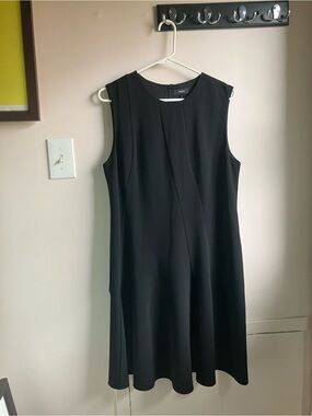 Theory - Classic Black Sleeveless A-Line Dress